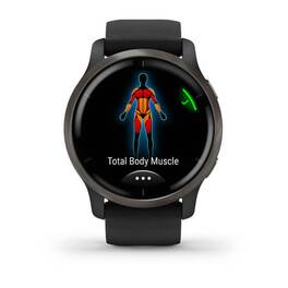 Смарт-часы Garmin Venu 2, Wi-Fi, GPS, черные с серым безелем и силиконовым ремешком (010-02430-11) #4