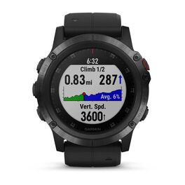 Мультиспортивные часы Garmin Fenix 5x PLUS Sapphire RUSSIA черные с черным ремешком (010-01989-11) #6