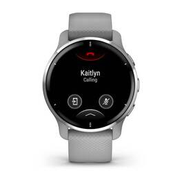 Смарт-часы Garmin Venu 2 PLUS, GPS, серые с серебр. безелем, с силиконовым ремешком (010-02496-10) #1