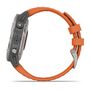 Мультиспортивные часы Garmin Fenix 6 Sapphire с GPS, титановый с оранжевым ремешком (010-02158-14) #9
