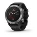 garmin fenix 6 часы с gps, серебристые с черным ремешком. Артикул: 010-02158-00