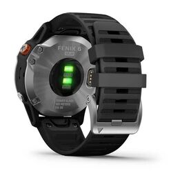 Мультиспортивные часы Garmin Fenix 6 Solar с GPS, серебристые с черным ремешком (010-02410-00) #6