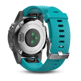Мультиспортивные часы Garmin Fenix 5S с GPS, серебристые с бирюзовым ремешком (010-01685-01) #4