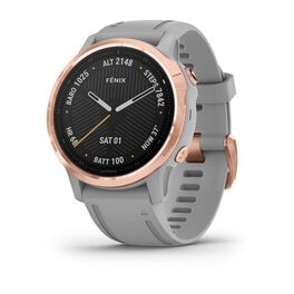 garmin fenix 6s sapphire с gps, розовое золото с серым ремешком. Артикул: 010-02159-21