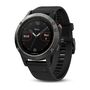 garmin fenix 5 часы с gps серые с черным ремешком. Артикул: 010-01688-00