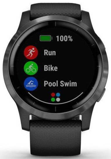 Смарт-часы Garmin Vivoactive 4, черный с серым (010-02174-14) купить по ...