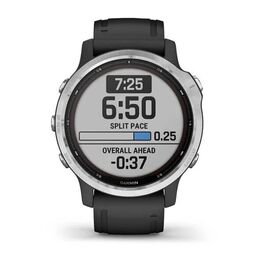 Мультиспортивные часы Garmin Fenix 6S Solar GPS, серебр. с черным ремешком (010-02409-00) #2