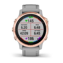 Мультиспортивные часы Garmin Fenix 6S Sapphire с GPS, розов.золото с серым ремешком (010-02159-21) #5