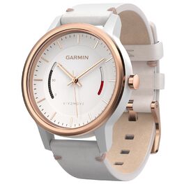 Часы с трекером активности Garmin VivoMove Classic, розовое золото с кожаным ремешком (010-01597-11) #1