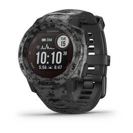 Защищенные gps-часы garmin instinct solar, цвет graphite camo. Артикул: 010-02293-05