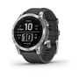 Мультиспорт.часы garmin fenix 7, серебристые с графитовым силиконовым ремешком. Артикул: 010-02540-01 Мультиспорт.часы garmin fenix 7, серебристые с графитовым силиконовым ремешком. Артикул: 010-02540-01