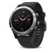 garmin fenix 5 часы с gps серебристые с черным ремешком. Артикул: 010-01688-03