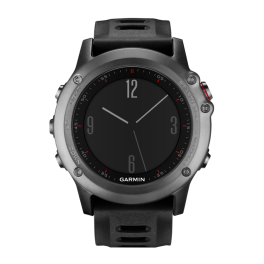 Спортивные часы garmin fenix 3 серые с черным ремешком. Артикул: 010-01338-01