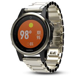 Мультиспортивные часы Garmin Fenix 5S Sapphire с GPS, шампань с металл. браслетом (010-01685-15) #3