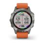Мультиспортивные часы Garmin Fenix 6 Sapphire с GPS, титановый с оранжевым ремешком (010-02158-14) #5