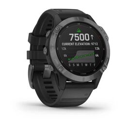 Мультиспортивные часы Garmin Fenix 6 Pro Solar с GPS, серый с черным ремешком (010-02410-15) #1