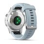 Мультиспортивные часы Garmin Fenix 5S PLUS Glass серебр./черн. с голуб. ремешком (010-01987-23) #6
