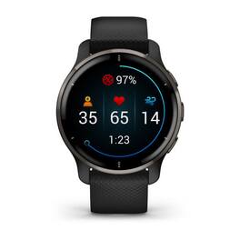 Смарт-часы Garmin Venu 2 PLUS, GPS, черные с серым безелем, с силиконовым ремешком (010-02496-11) #3