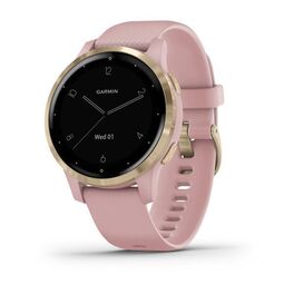 Смарт часы garmin vivoactive 4s розовые с золотистым безелем. Артикул: 010-02172-33