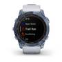 Мультиспорт.часы Garmin Fenix 7x Sapphire Solar, DLC-покрытие,синие с белым ремешком (010-02541-15) #6