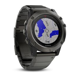 Мультиспортивные часы Garmin Fenix 5X Sapphire с GPS, серые с металлическим браслетом (010-01733-03) #1