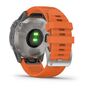 Мультиспортивные часы Garmin Fenix 6 Sapphire с GPS, титановый с оранжевым ремешком (010-02158-14) #8