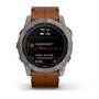 Мультиспорт.часы Garmin Fenix 7x Sapphire Solar, титан, с кожаным каштановым ремешком (010-02541-19) #1 Мультиспорт.часы Garmin Fenix 7x Sapphire Solar, титан, с кожаным каштановым ремешком (010-02541-19) #1