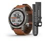 Мультиспорт.часы garmin fenix 7 sapphire solar, титан, с кожаным каштановым ремешком. Артикул: 010-02540-31 Мультиспорт.часы garmin fenix 7 sapphire solar, титан, с кожаным каштановым ремешком. Артикул: 010-02540-31