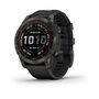 Мультиспорт.часы garmin fenix 7 sapphire solar, dlc-покрытие,черные с черным ремешком. Артикул: 010-02540-35
