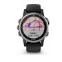 Мультиспортивные часы Garmin Fenix 5S PLUS Glass серебр. с черным ремешком (010-01987-21) #1