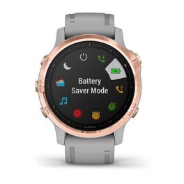 Мультиспортивные часы Garmin Fenix 6S Sapphire с GPS, розов.золото с серым ремешком (010-02159-21) #6