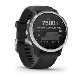 Мультиспортивные часы Garmin Fenix 6S Solar GPS, серебр. с черным ремешком (010-02409-00) #1