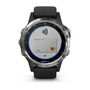Мультиспортивные часы Garmin Fenix 5 PLUS Glass серебристые с черным ремешком (010-01988-11) #3