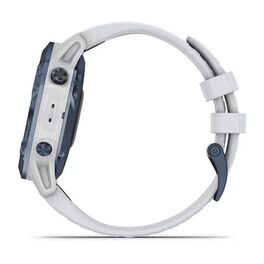 Мультиспортивные часы Garmin Fenix 6 Pro Solar с GPS, синий минерал с белым ремешком (010-02410-19) #9