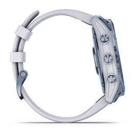 Мультиспорт.часы Garmin Fenix 7x Sapphire Solar, DLC-покрытие,синие с белым ремешком (010-02541-15) #4
