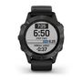 Мультиспортивные часы Garmin Fenix 6 Sapphire с GPS, серые с черным ремешком (010-02158-11) #1