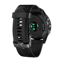 Навигатор-часы Garmin Fenix 3 HR серебрянный с черным силикон. браслетом (010-01338-77) #2