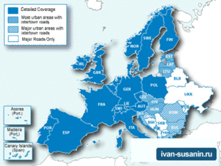 GPS карта Garmin City Navigator Europe v2009 NT