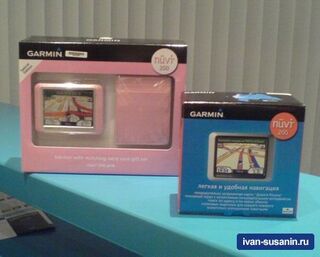 Автомобильный GPS навигатор Garmin Nuvi 200 Pink - розовый gps-навигатор