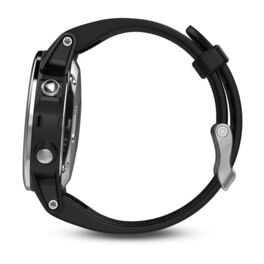 Мультиспортивные часы Garmin Fenix 5S с GPS, серебристые с черным ремешком (010-01685-02) #2