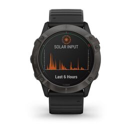 Мультиспортивные часы Garmin Fenix 6X PRO Solar с GPS, титановый с черным ремешком (010-02157-21) #1
