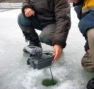 зимняя рыбалка с эхолотом