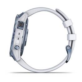 Мультиспорт.часы Garmin Fenix 7 Sapphire Solar, DLC-покрытие,синие с белым ремешком (010-02540-25) #10