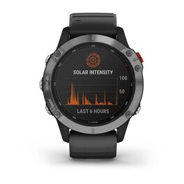 Мультиспортивные часы Garmin Fenix 6 Solar с GPS, серебристые с черным ремешком (010-02410-00) #7