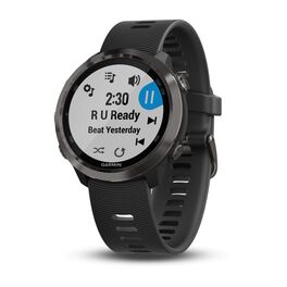 Спортивные часы garmin forerunner 645 music серые с черным ремешком. Артикул: 010-01863-32