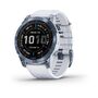 Мультиспорт.часы garmin fenix 7 sapphire solar, dlc-покрытие,синие с белым ремешком. Артикул: 010-02540-25 Мультиспорт.часы garmin fenix 7 sapphire solar, dlc-покрытие,синие с белым ремешком. Артикул: 010-02540-25